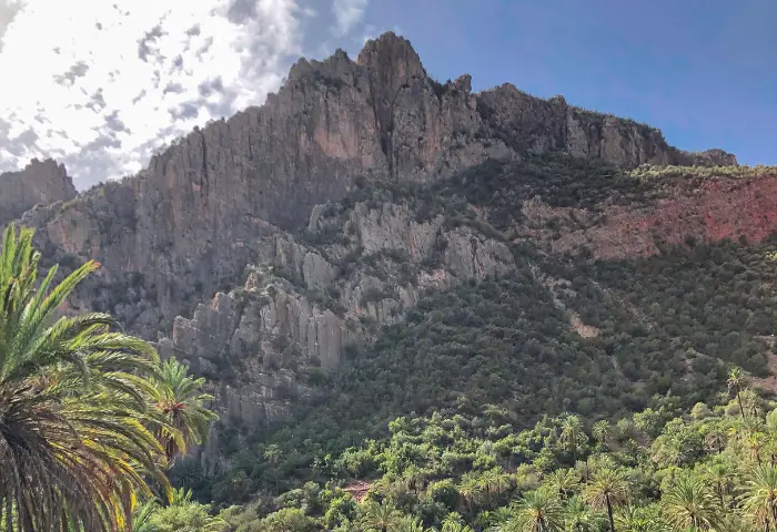 Hiking off-path through the Atlas foothills to traditional Berber villages near Agadir, Morocco