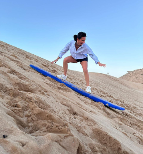 Half-day desert trip to Timlalin dunes near Agadir with thrilling sandboarding experience and panoramic Sahara-style landscapes.