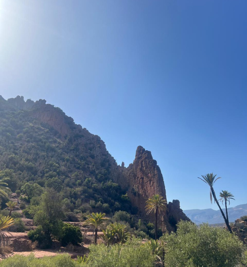 Challenging day hike to El Guez Peak (1,060 m), the highest summit near Agadir in the High Atlas Mountains with Azul Excursions